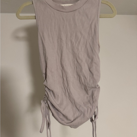 Ruched Ribbed Tank Top - Picture 1 of 5